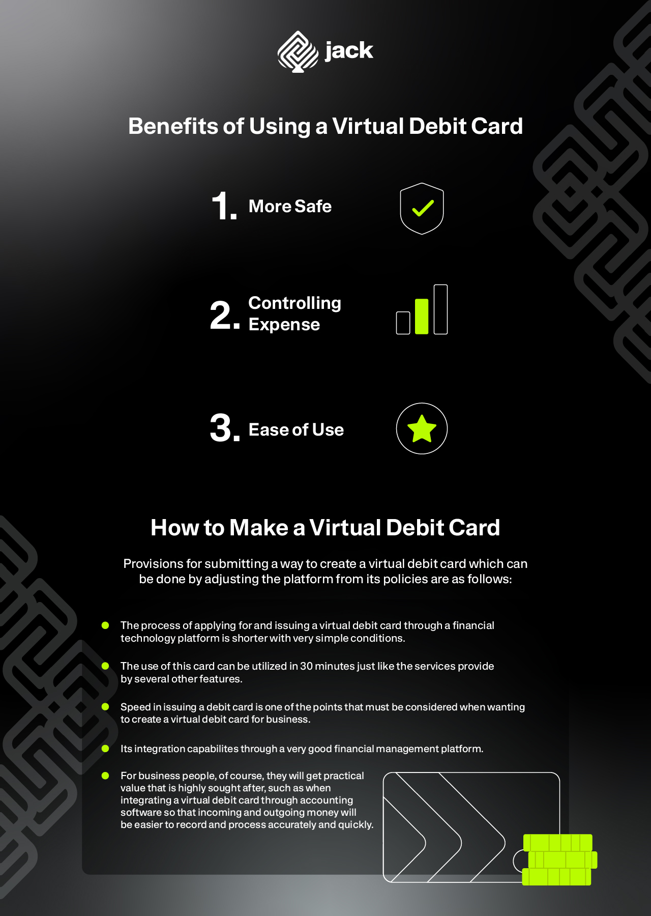 Infographic Benefits of Using a Virtual Debit Card Itsjack