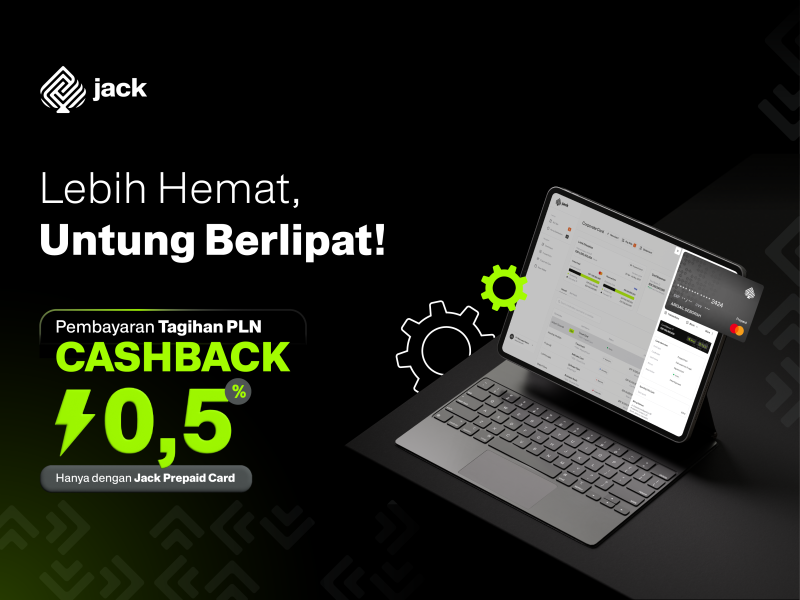 Promo Cashback Pembayaran Tagihan PLN dengan Jack Prepaid Card